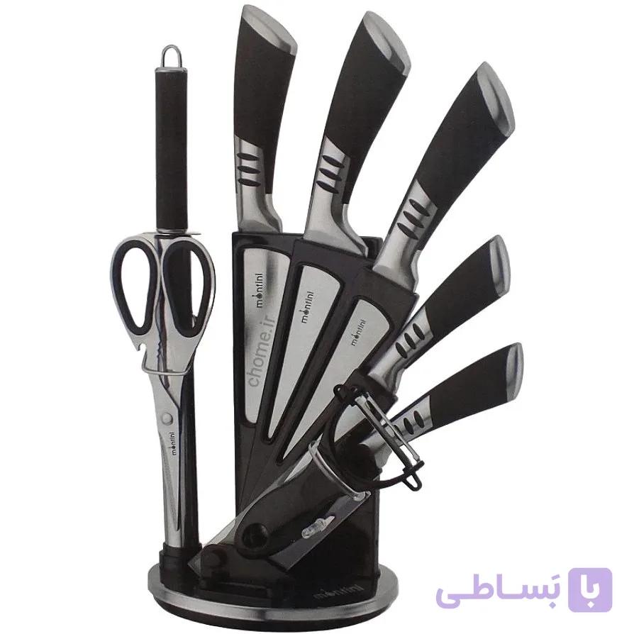 سرویس چاقو آشپزخانه 9 تکه مونتینی montini