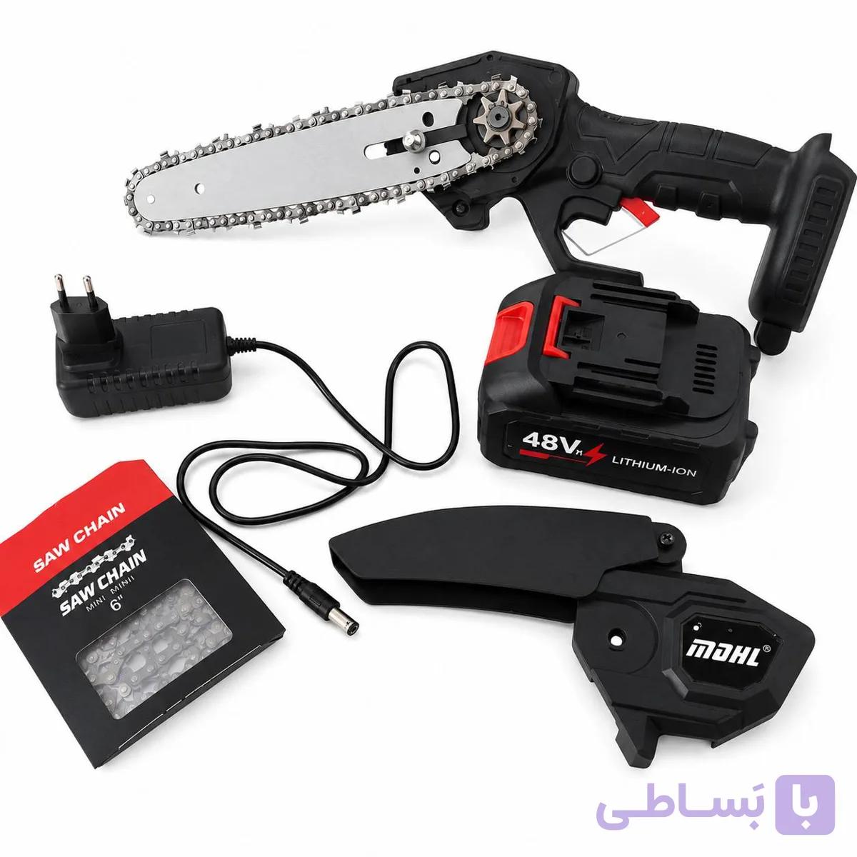 اره شارژی MAHL 48 ولت لیتیوم یون | اره باغبانی قدرتمند و سبک