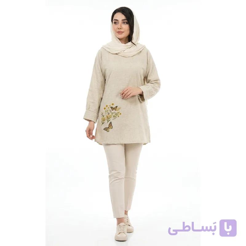 تونیک زنانه نخی کیمونو — تصویر 1