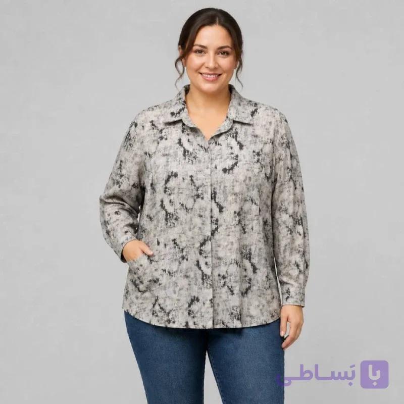 شومیز زنانه سایز بزرگ سحر — تصویر 1