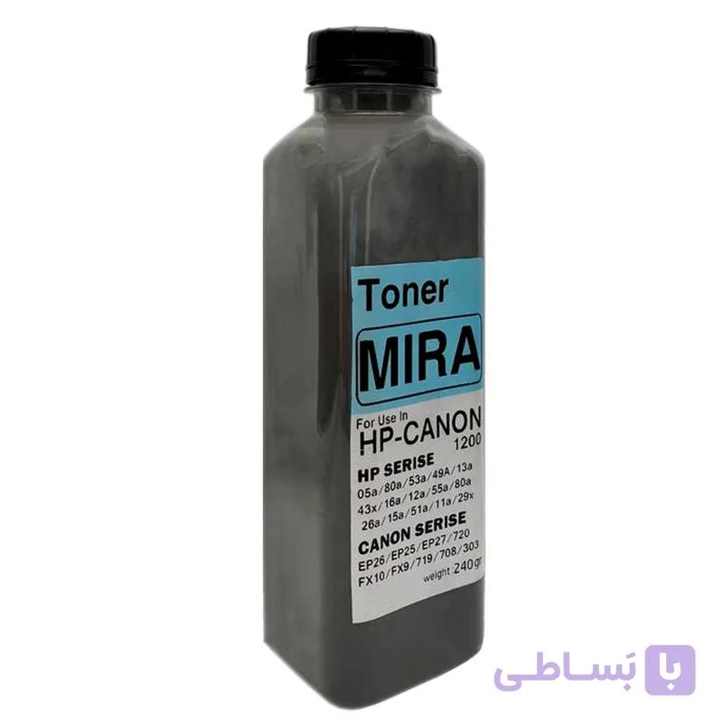 پودر شارژ مشکی 240 گرمی میرا مدل 1200