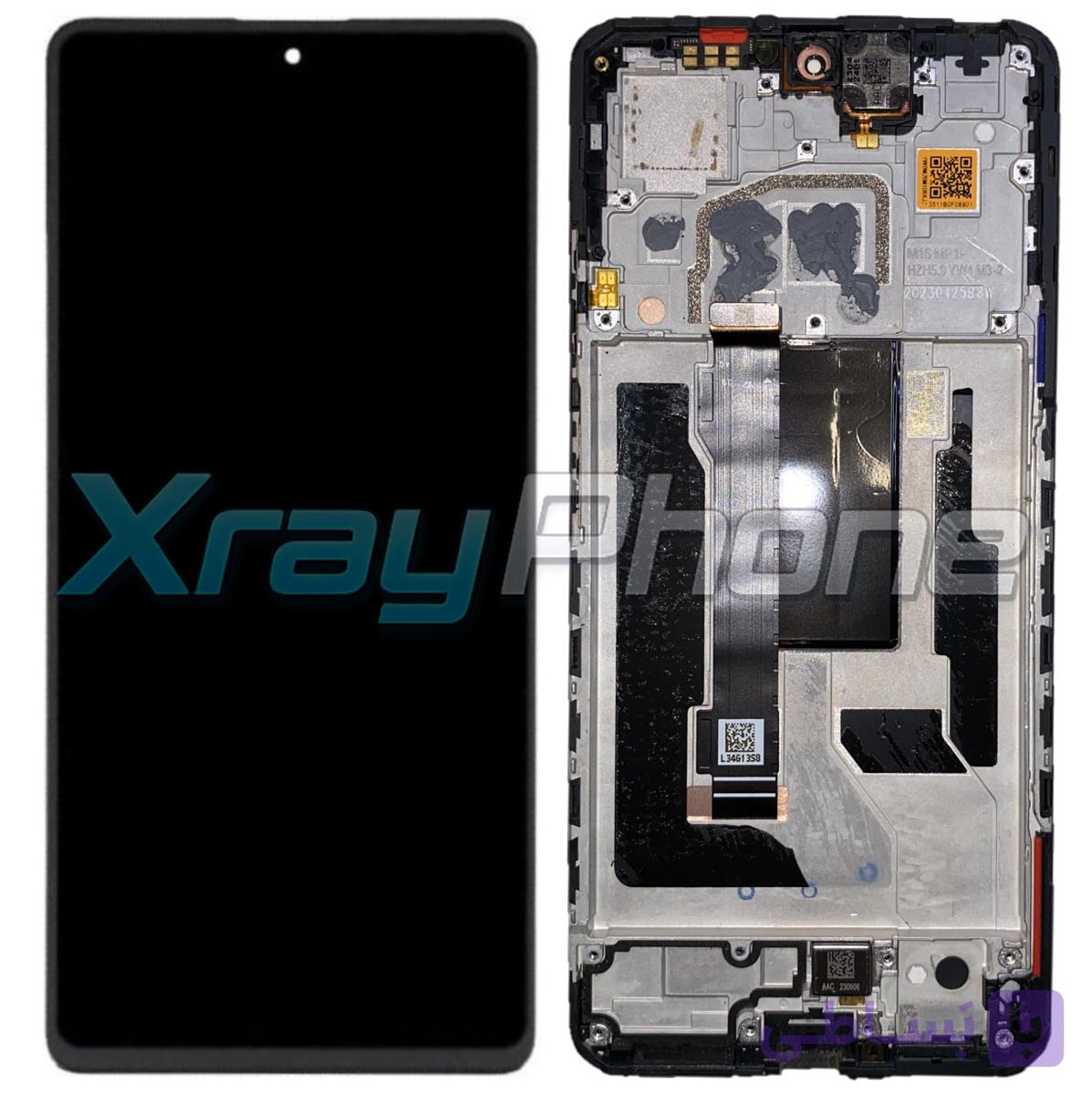 تاچ و ال‌سی‌دی شیائومی Poco X5 Pro با فریم | اصلی روکاری