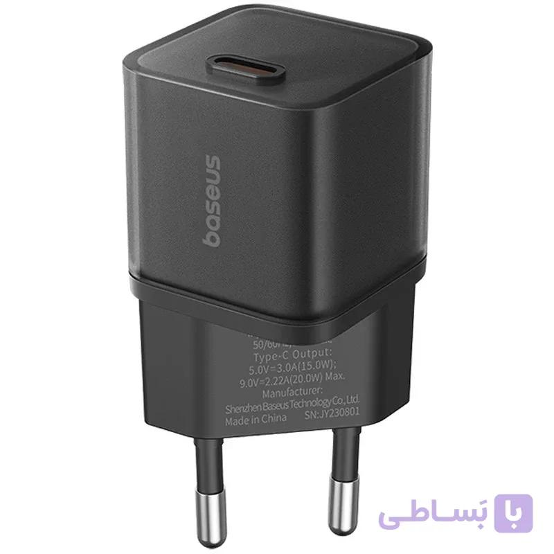 کلگی شارژر  بیسوس مدل GaN5S 1C EU با توان 20 وات