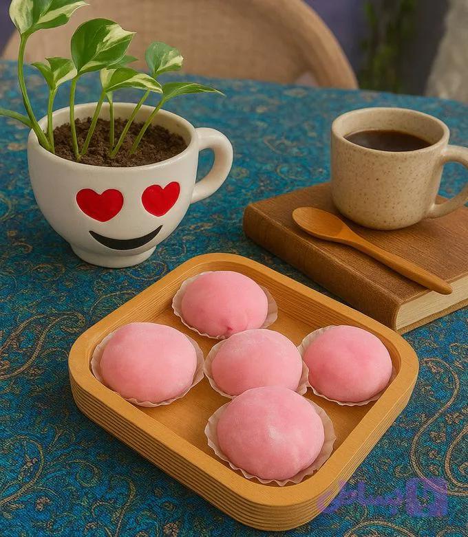 موچی ساده با مغز خامه‌ای – 6 عددی
