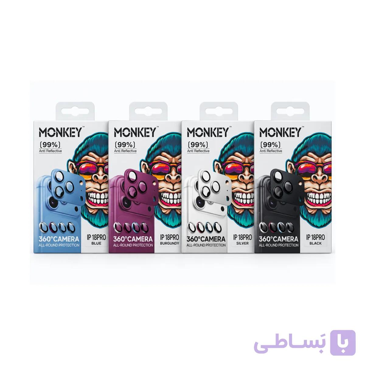 محافظ دوربین کامل استند دار آیفون 18Pro مانکی — تصویر 1
