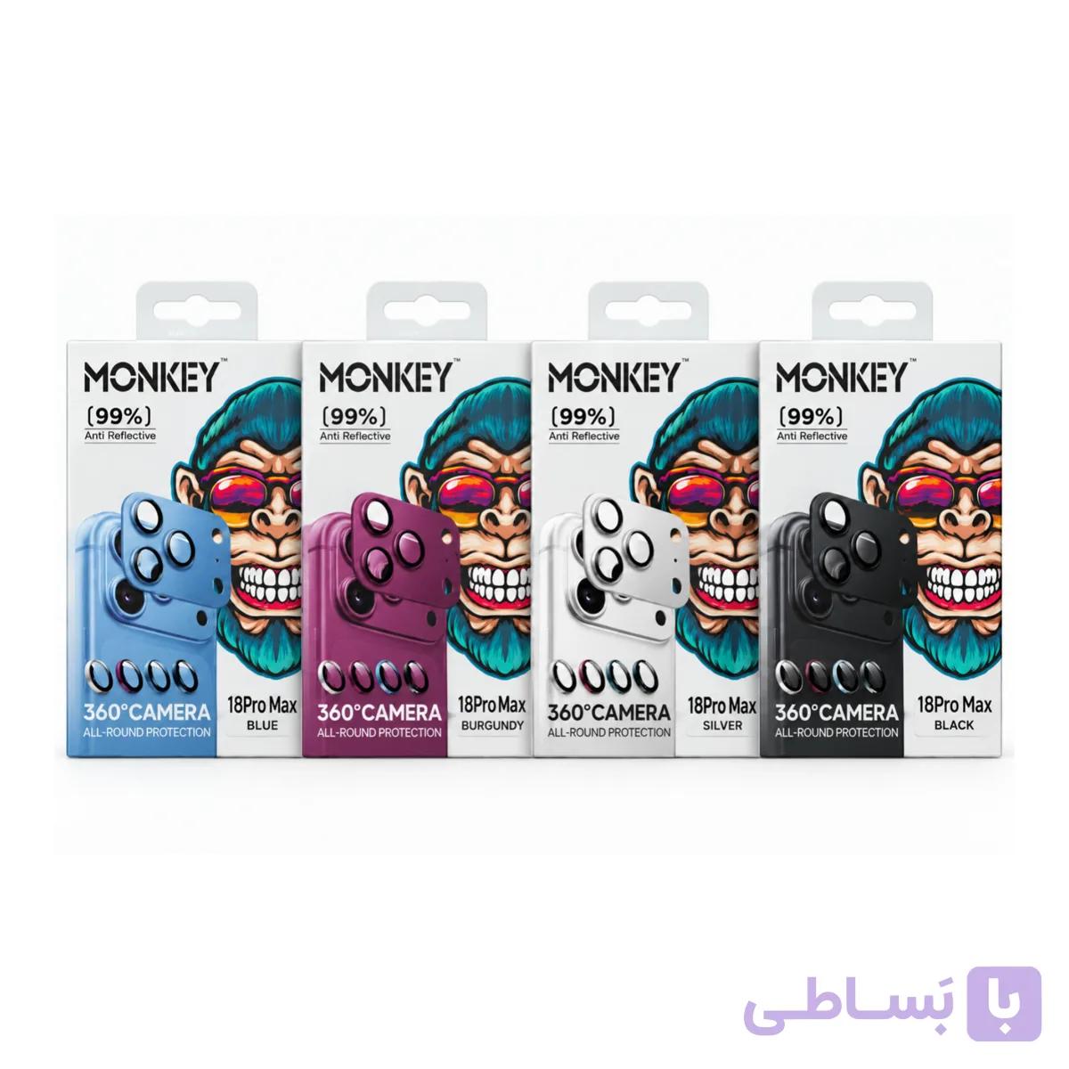 محافظ دوربین کامل استند دار آیفون 18Promax مانکی — تصویر 1