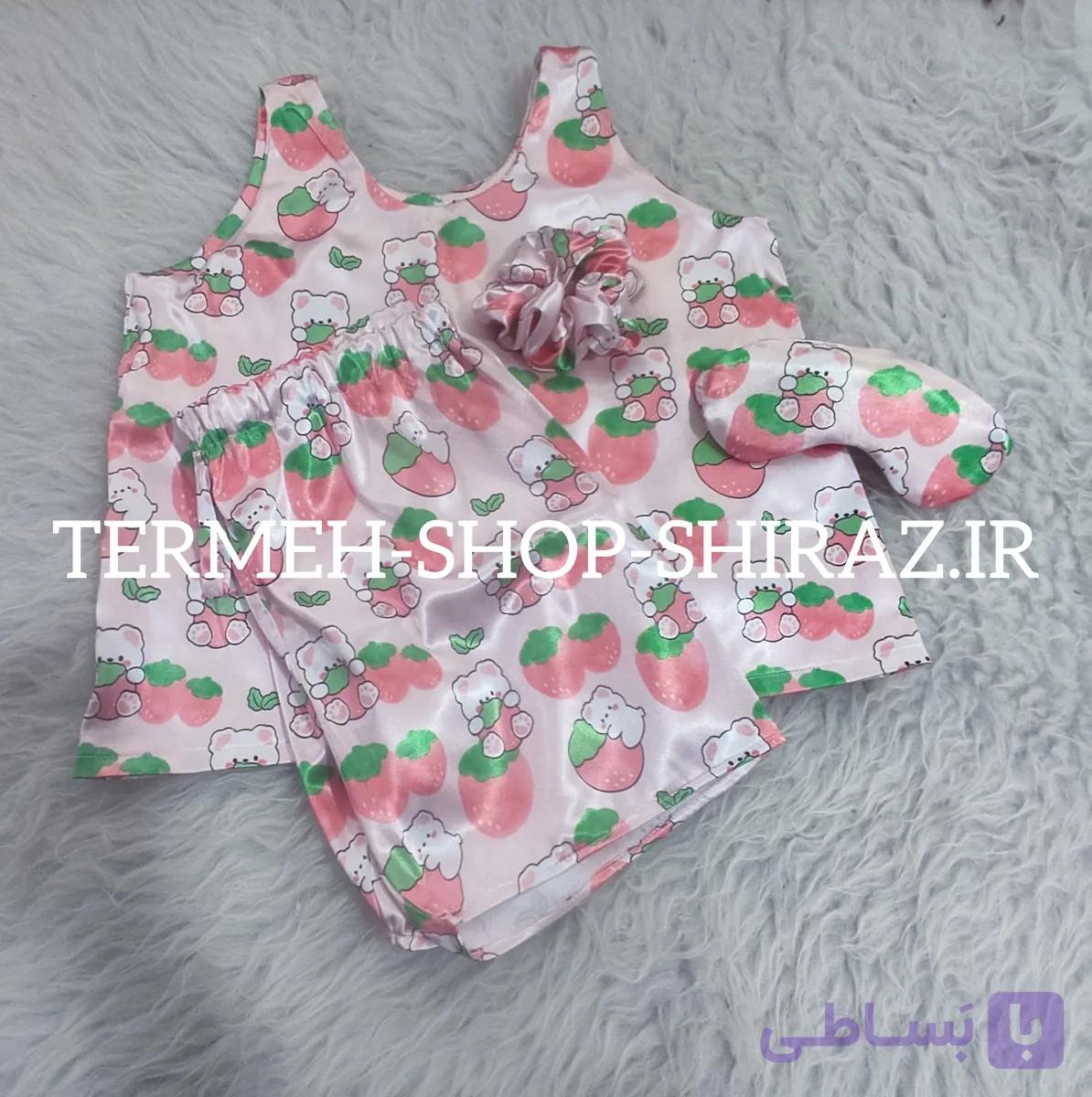 لباس خواب بچگانه تاپ و شورتک ست چهار تکه