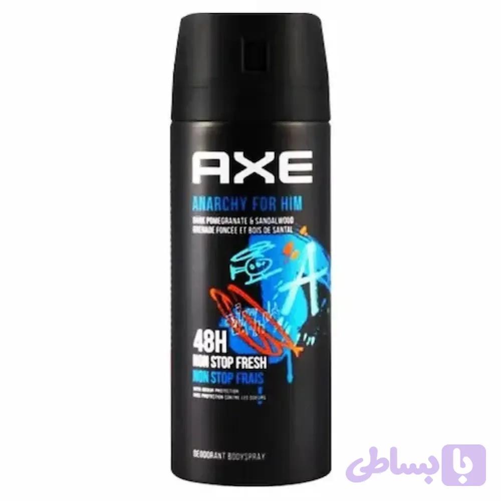 اسپری ضد تعریق axe anarchy for him اکس حجم 150 میل