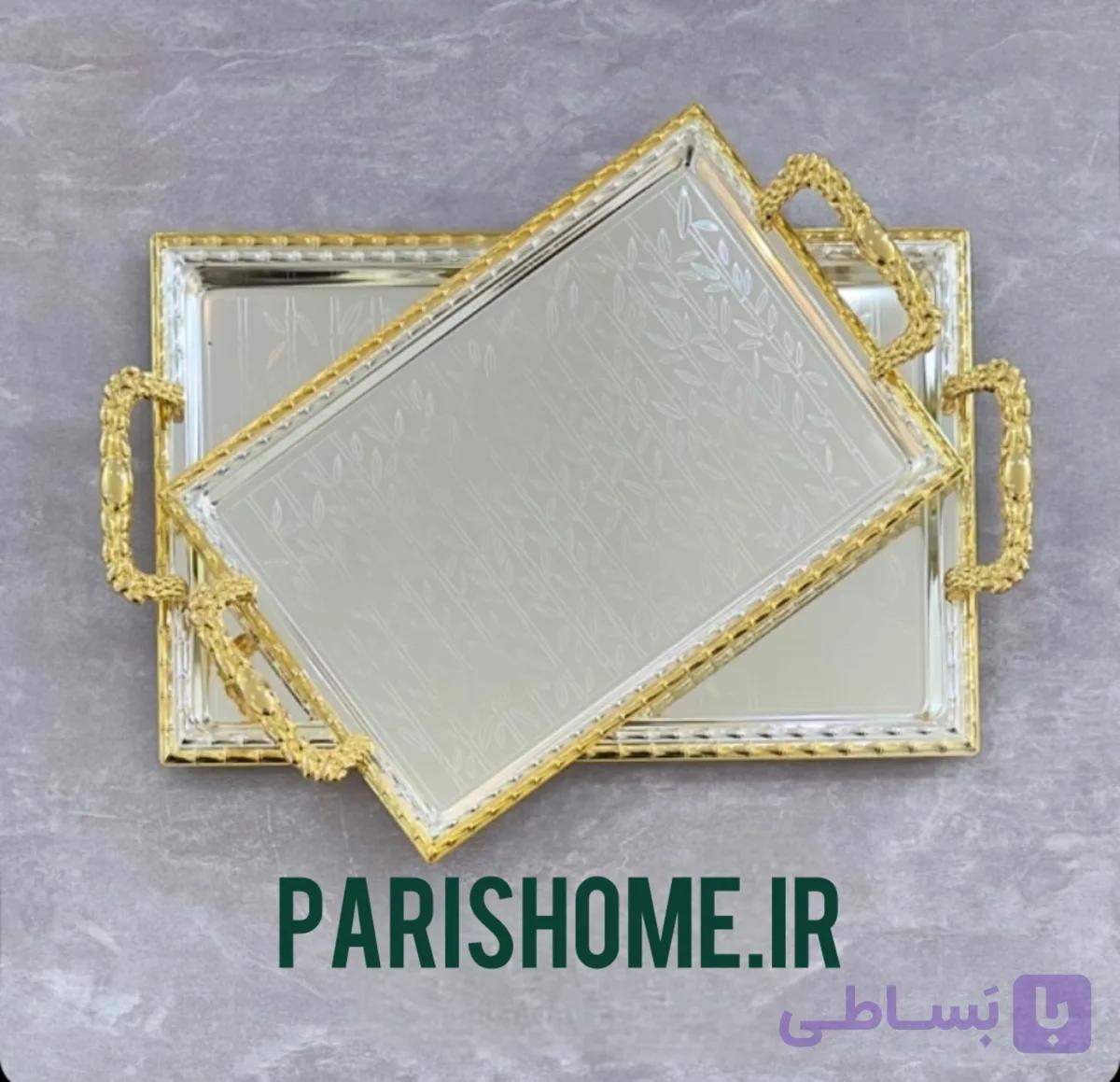 سینی پذیرایی جدید و شیک مستطیل طرح بامبو زیوهوم Zew home 33501sg