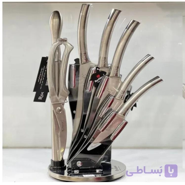 سرویس چاقو حرفه ای آشپز خانه راکلند کامل استیل