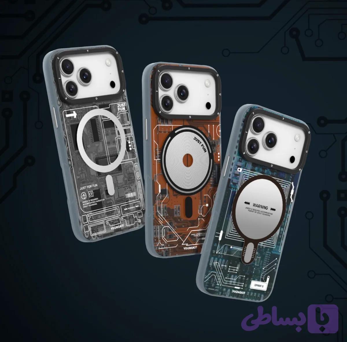 قاب یانگ کیت تکنولوژی Youngkit Technology Futuristic Circuit Upgraded Anti-Drop Impact Series Iphone — تصویر 1