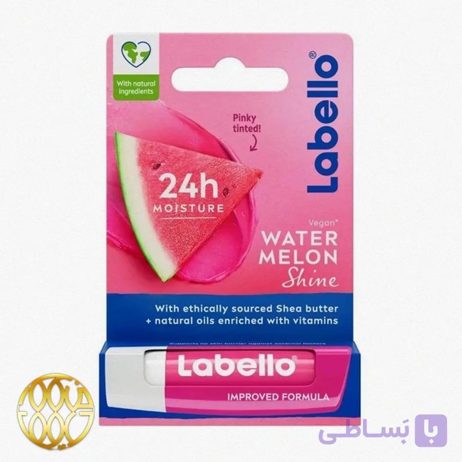بالم لب لابلو مدل Watermelon Shine – آبرسانی ۲۴ ساعته و رنگ صورتی طبیعی (ساخت آلمان)
