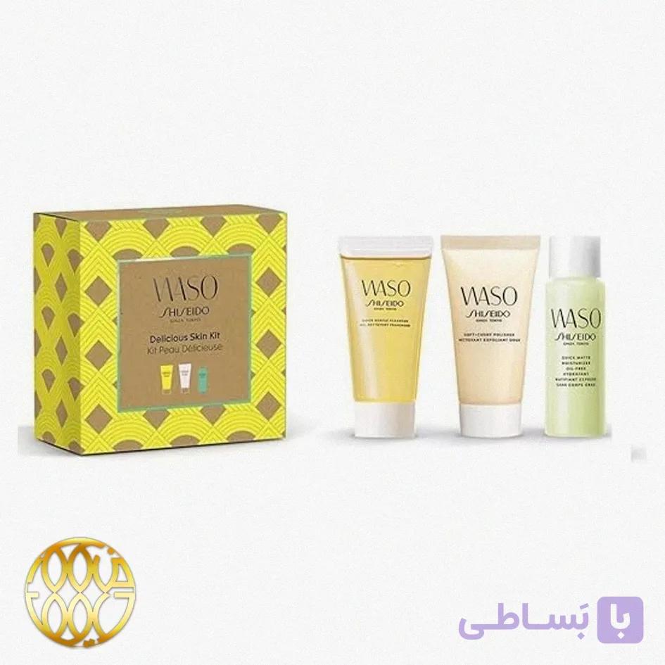کیت مراقبت پوست شیزیدو وازو (Shiseido WASO Delicious Skin Kit) – بسته ۳ عددی