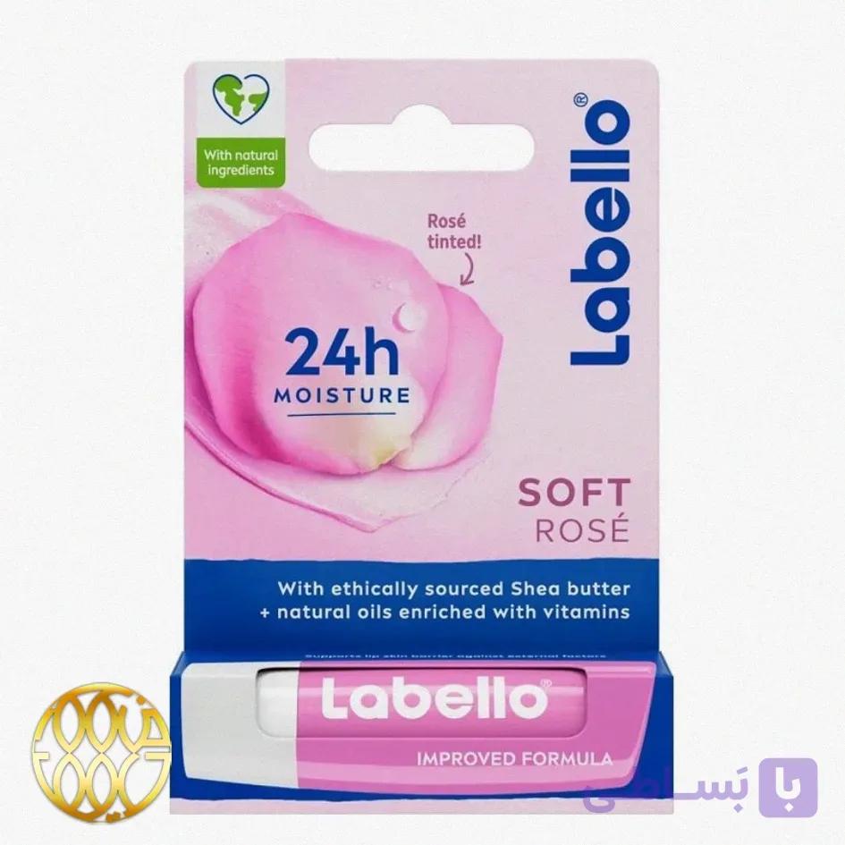 بالم لب رژیمی لابلو مدل Soft Rosé – آبرسانی ۲۴ ساعته (ساخت آلمان)
