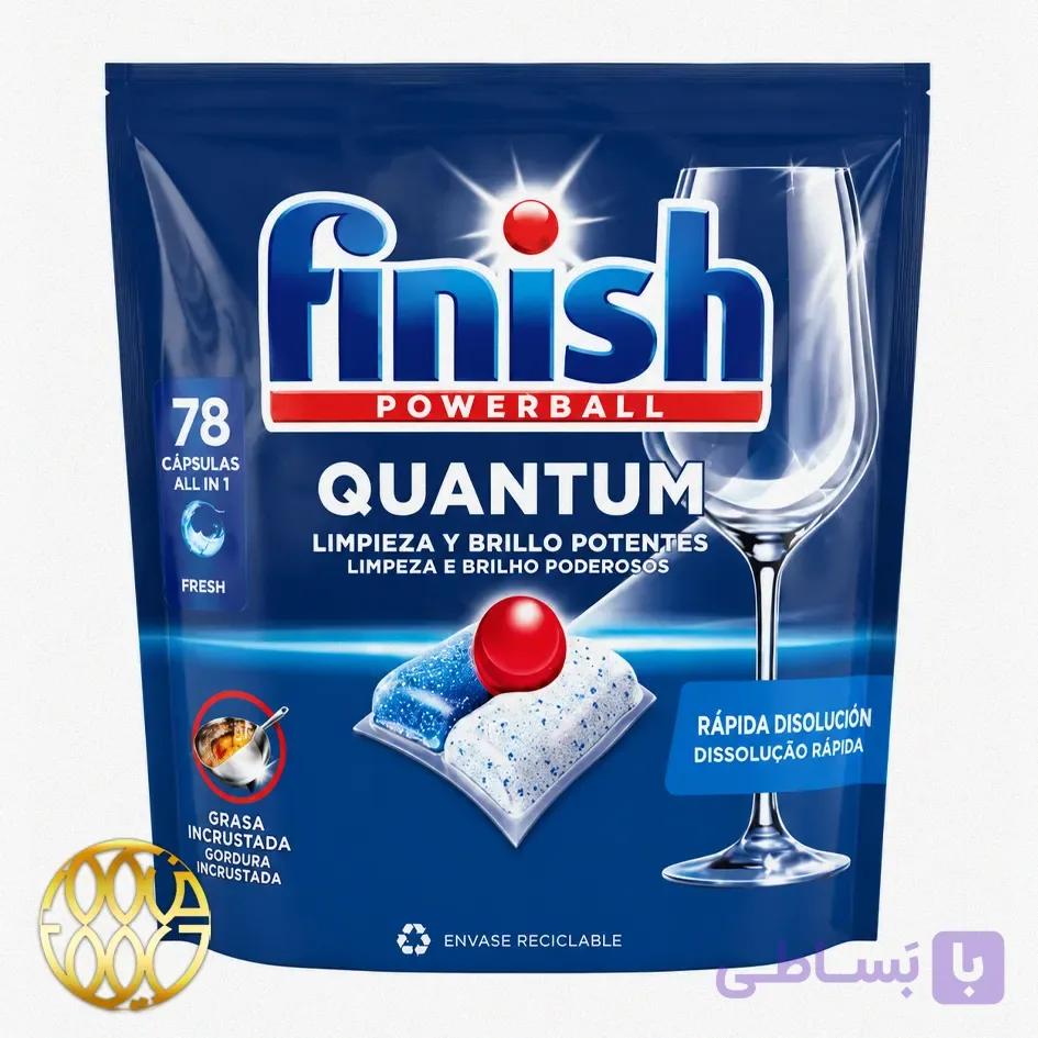 قرص ماشین ظرفشویی فینیش Quantum بسته 78 عددی