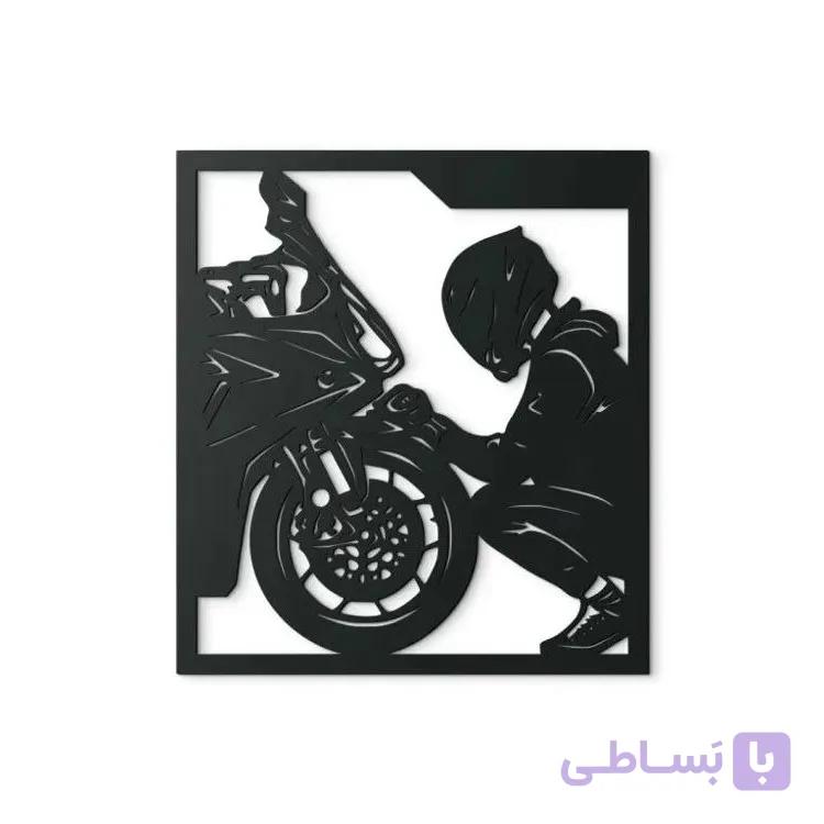 تابلو دیواری موتورسوار