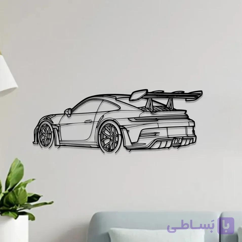 تابلو دیواری پورشه 911 GT3 RS | ماکت ماشین اسپرت کلکسیونی