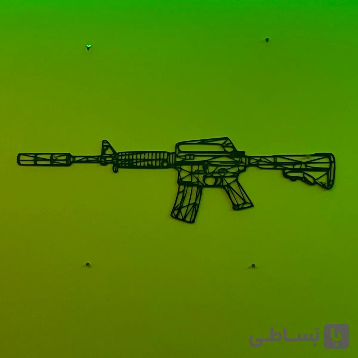 تابلو دیواری ماکت تفنگ M16 بازی CS