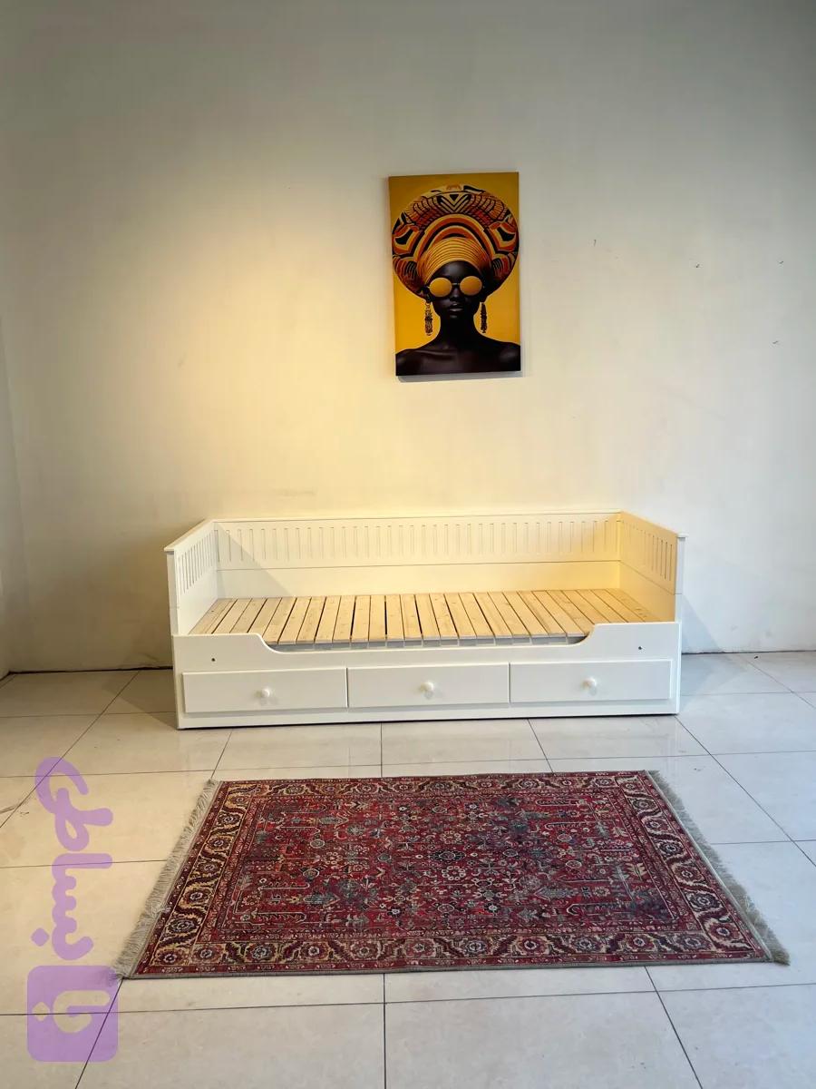 کاناپه تختخوابشو تمام چوب
