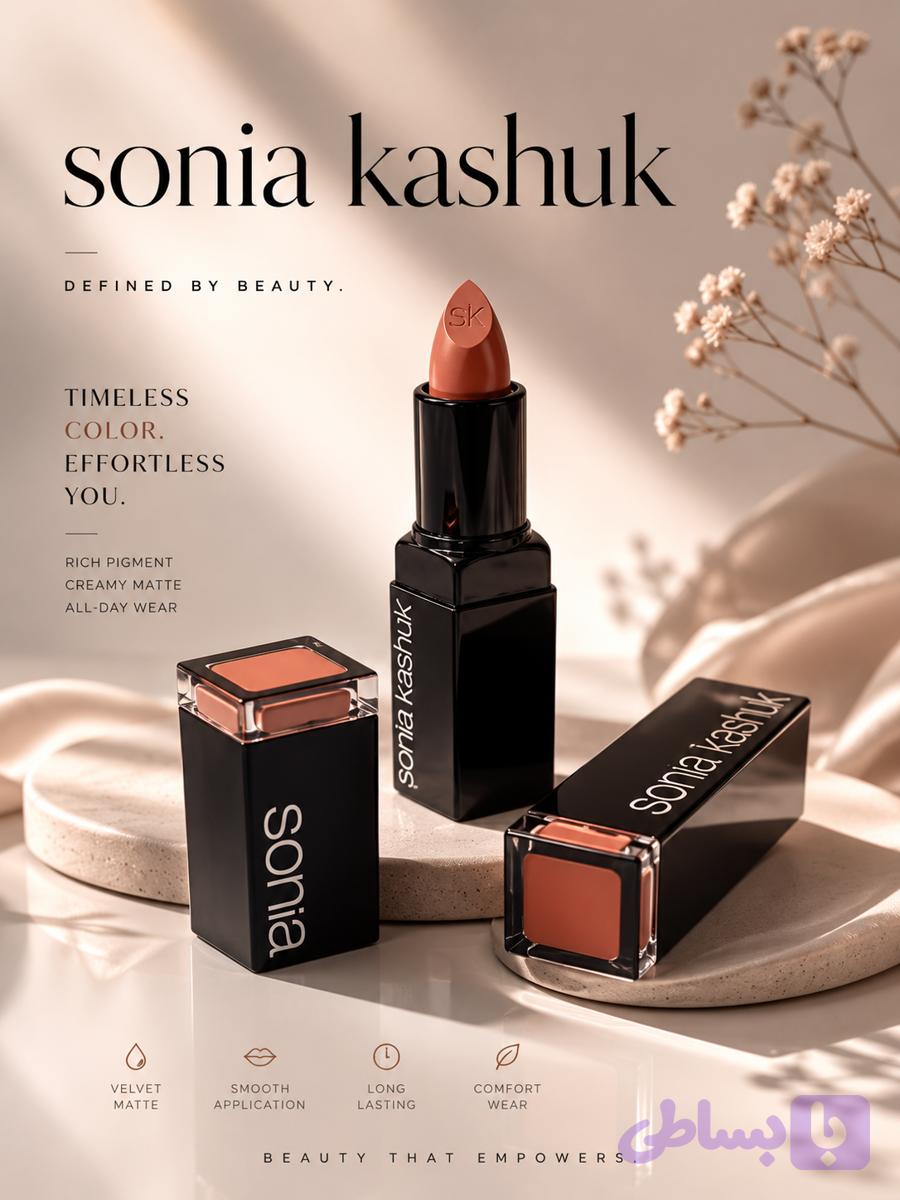 رژلب آسانسوری ماتیکی pink buff_94 (0935)