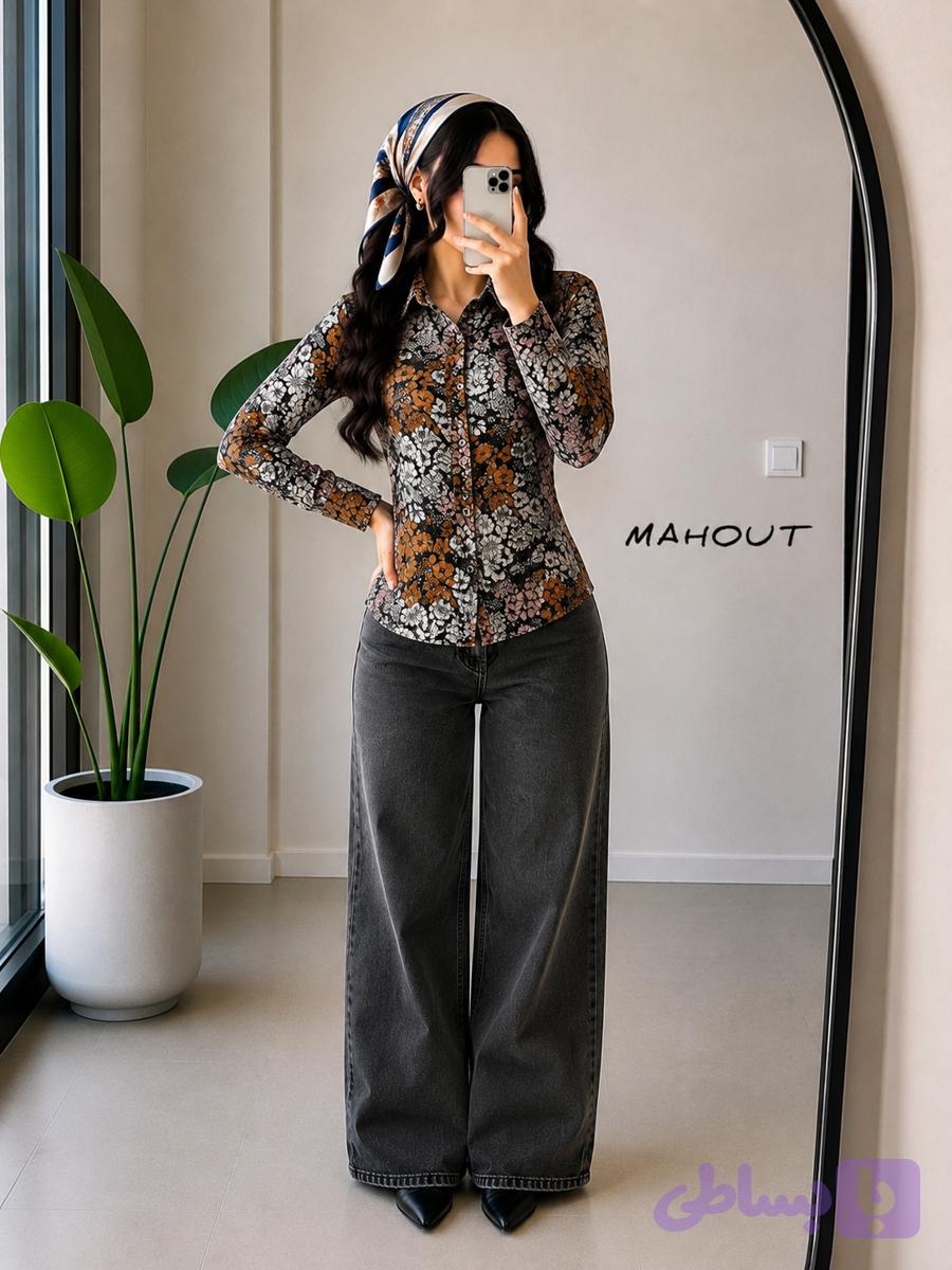 شومیز زنانه آستین بلند (کد F4064)