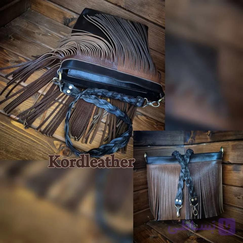 کیف چرم زنانه مدل سرخپوستی