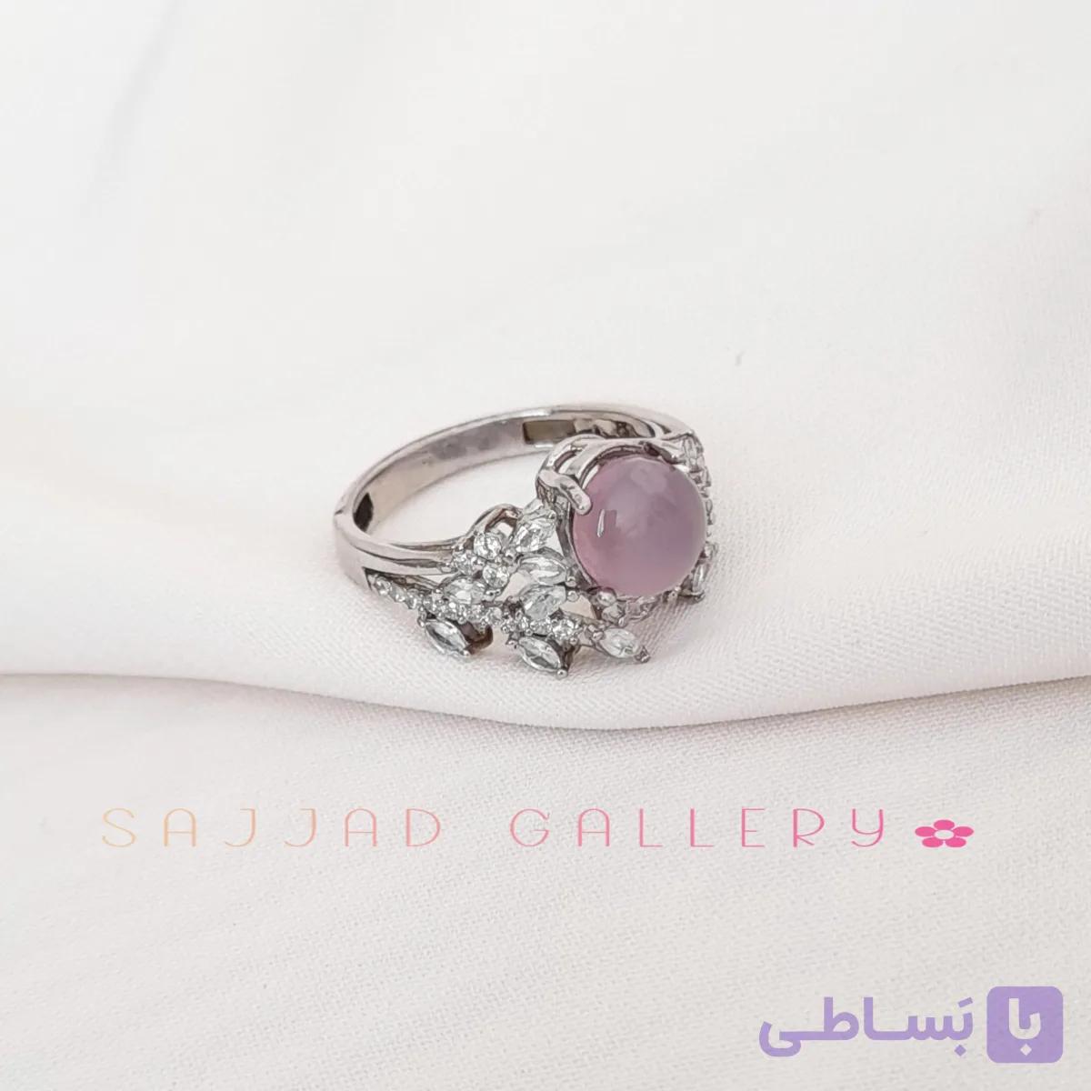 انگشتر عقیــق سوسنی یمنی — تصویر 1