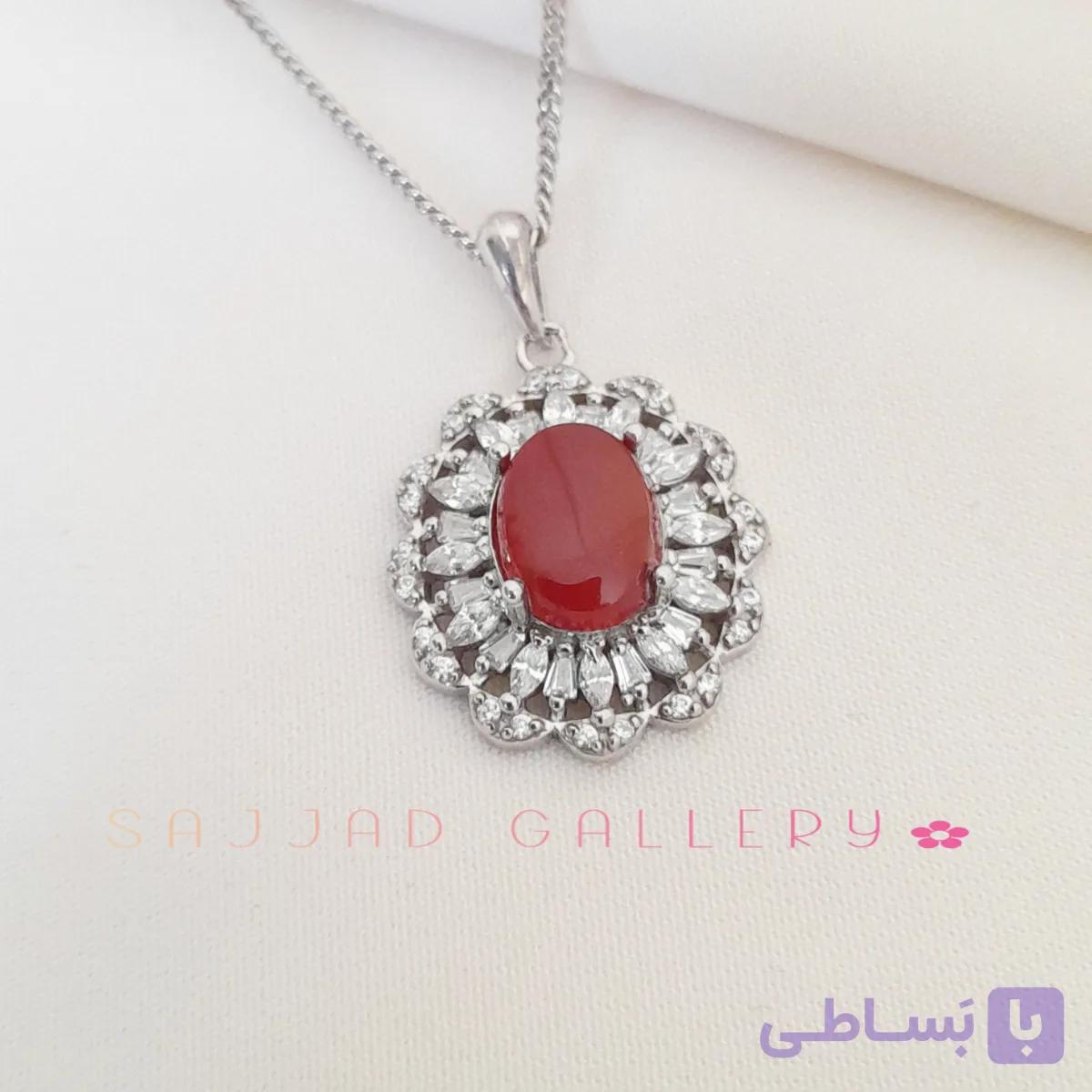 پلاک عقیق یمن زنانه — تصویر 1