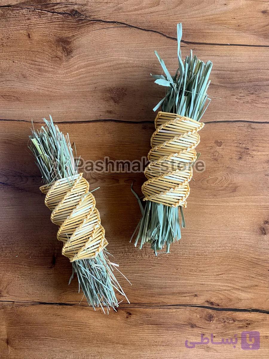 اسباب بازی خرگوش مدل مارپیچ علوفه ساقه گندمی