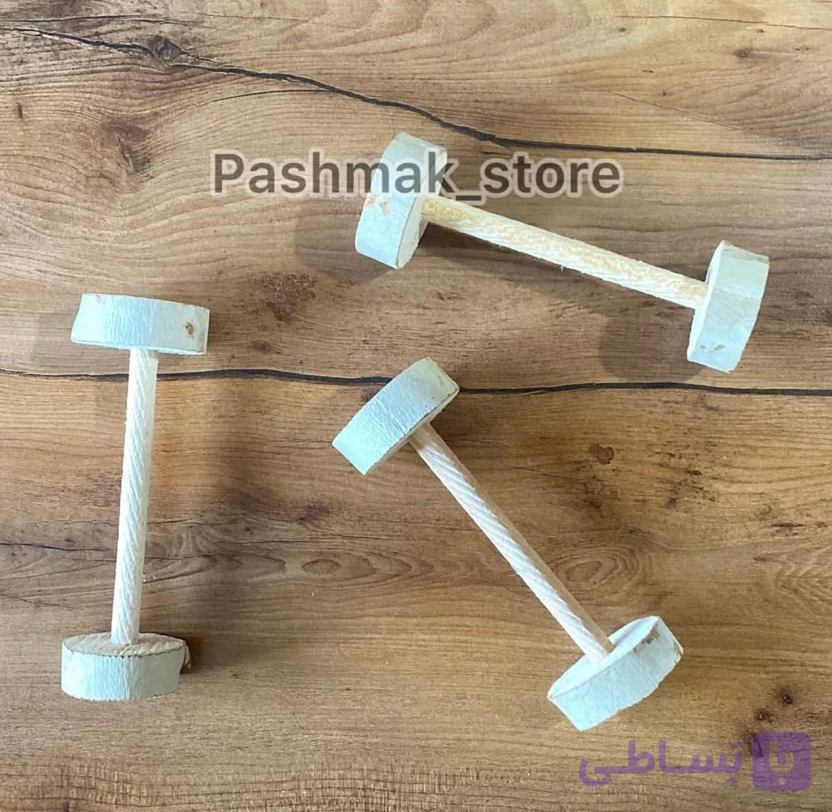 اسباب‌بازی خرگوشی مدل دمبل ساده چوبی