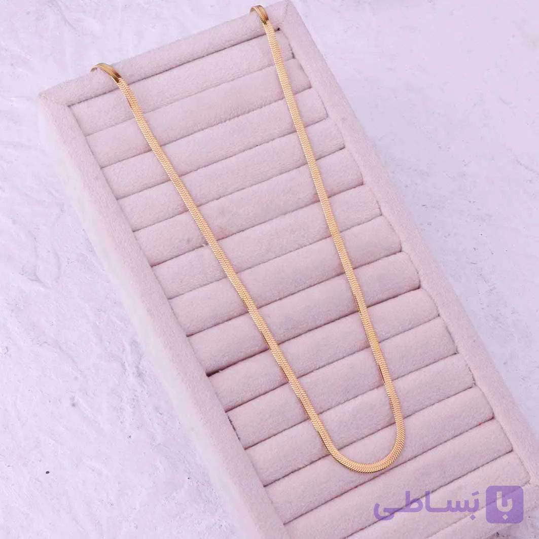 زنجیر استیل طرح طلا هرینگبون (ماری) مردانه