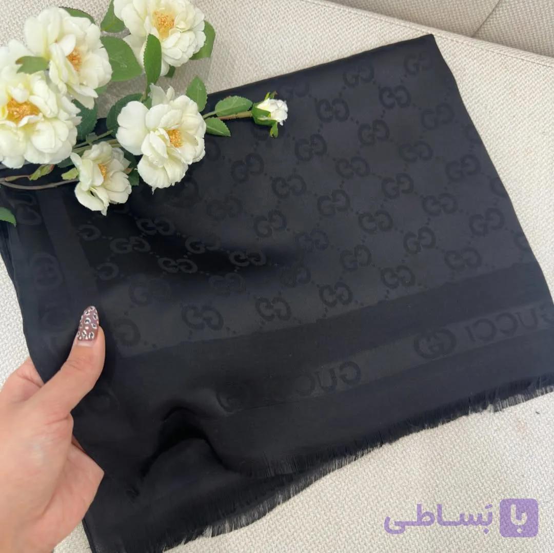 شال مشکی مجلسی مارک گوچی
