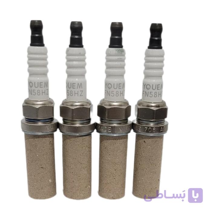 شمع خودرو اکیوم تک پلاتین پایه بلند بسته 4 عددی (مدل RFN58HZ )