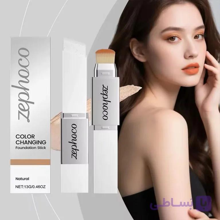 کرم‌پودر استیکی براش دار Natural