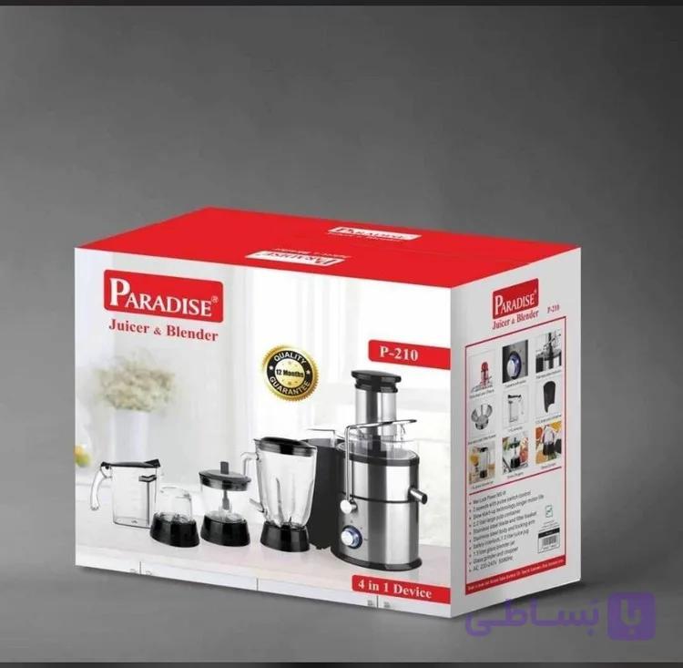 آبمیوه گیری چندکاره پارادیس مدل p_210