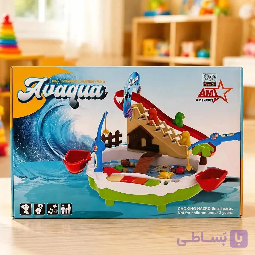 اسباب بازی ماهیگیری و پله پنگوئن موزیکال AMT9901 — تصویر 1