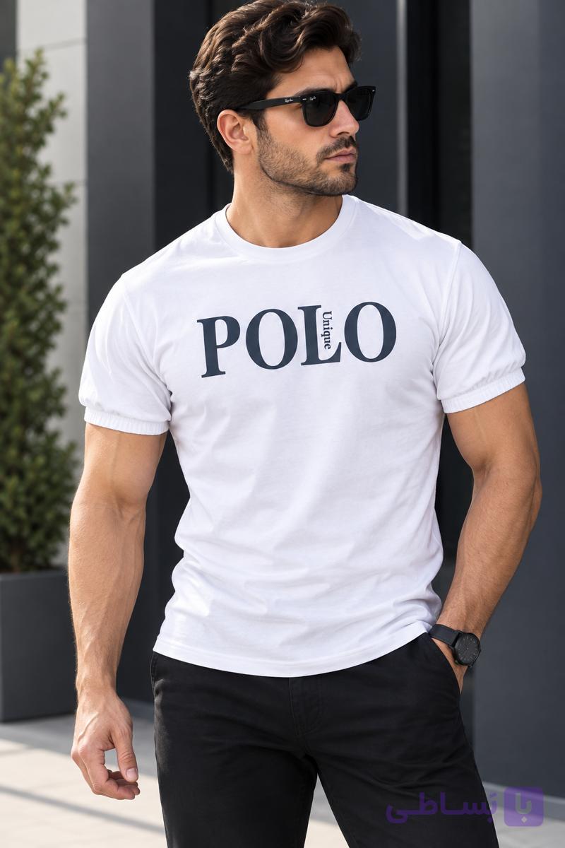 تیشرت مردانه طرح POLO رنگ خردلی سایز بندی