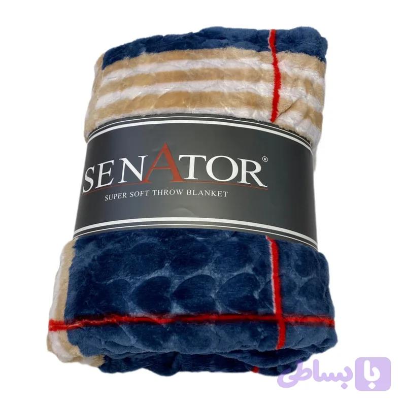 پتو مسافرتی یک نفره شادیلون مدل سناتور ژله ای سایز 220x150 سانتی‌متر