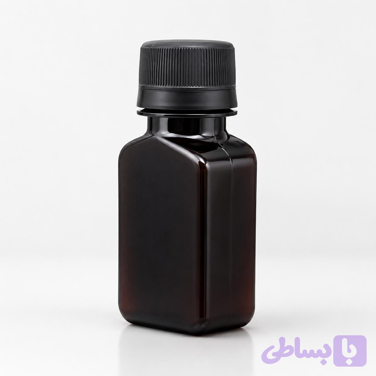 بطری 60میل کتابی مدرج بادرب ساده-100عددی