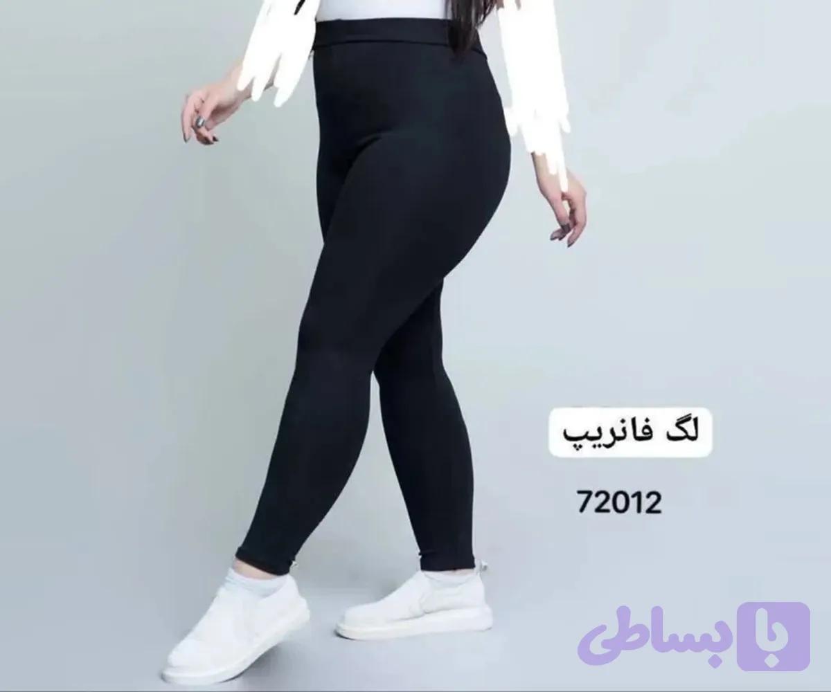 شلوار لگ زنانه جذب فانتریپ پنبه اعلا — تصویر 1