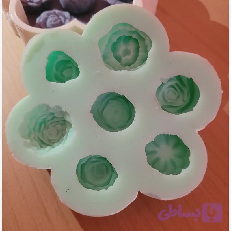 قالب سیلیکونی شمع 7گل