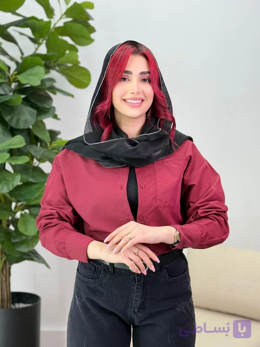 مانتو شوميزي زنانه بيسيك الهه كد 915777 — تصویر 1