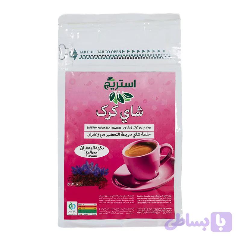 پودر چای کرک زعفران 300 گرمی استریج (کد2) — تصویر 1