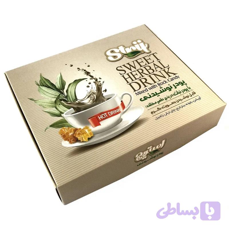 پودر نوشیدنی گیاهی چهار طعم 300 گرمی استریج — تصویر 1