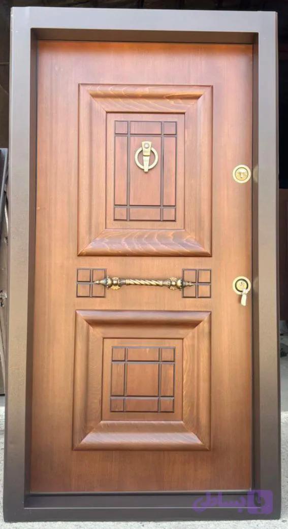 درب ضدسرقت روکش راس طرح ابنوس