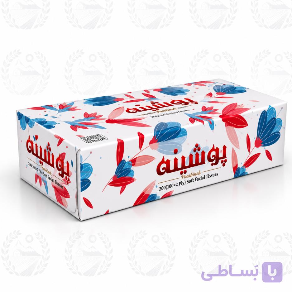 دستمال کاغذی پوشینه 200 عددی — تصویر 1