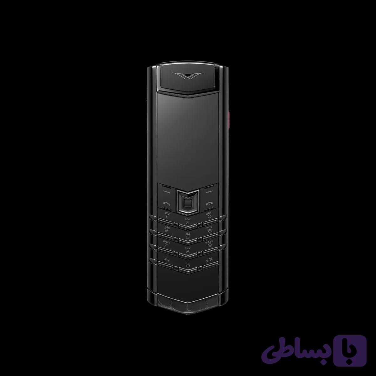گوشی موبایل سیگنچر اس پلاس ورتو های کپی مدل BLACK STEEL ALLIGATOR SKIN BASALT BLACK — تصویر 1
