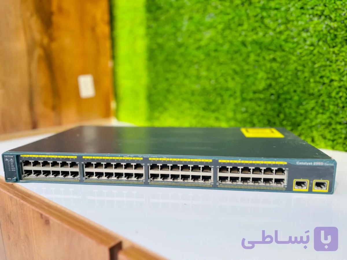 سوئیچ شبکه سیسکو 48 پورت مدل WS-C2960-48TT-L- استوک