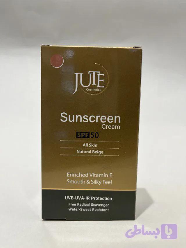 کرم ضدآفتاب رنگی ژوت مدل cosmetic spf 50 مناسب انواع پوست حجم 40میلی‌لیتر