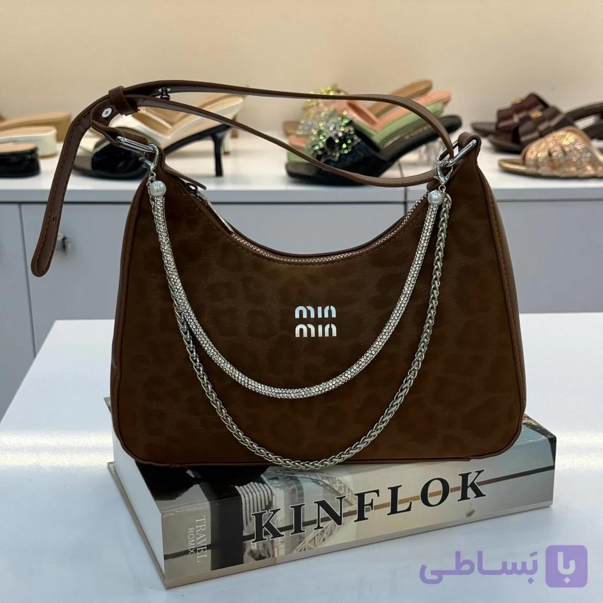 کیف میو میو زنجیردار miu miu 10038 — تصویر 1